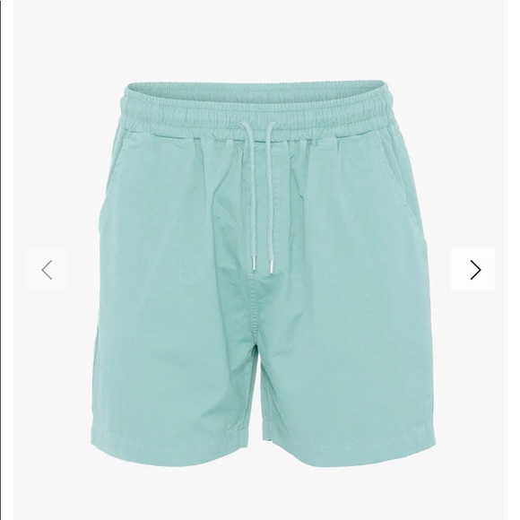 NWT colorful standard teal cotton shorts - Picture 6 of 7